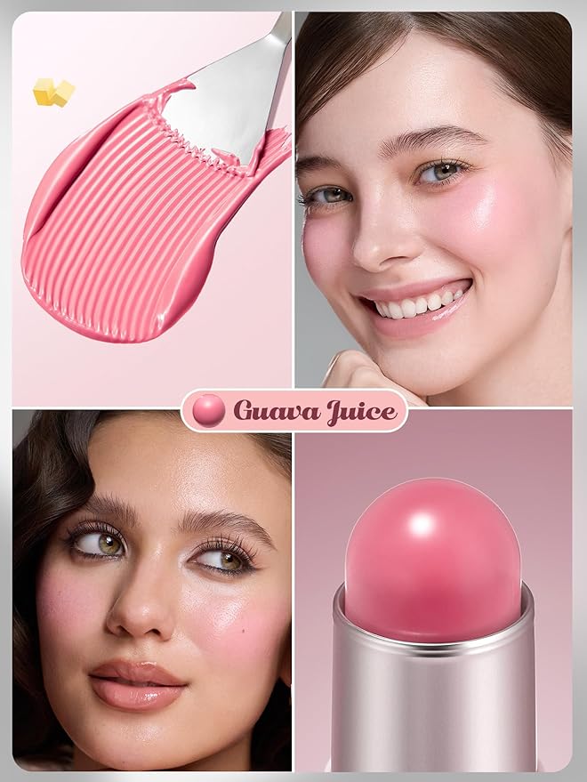 SHEGLAM Buttery Bliss Blush Stick Cream Milk Makeup Blush-Guava Juice