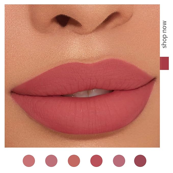 PHOERA Foundation,6 Pcs Matte Liquid Lipstick