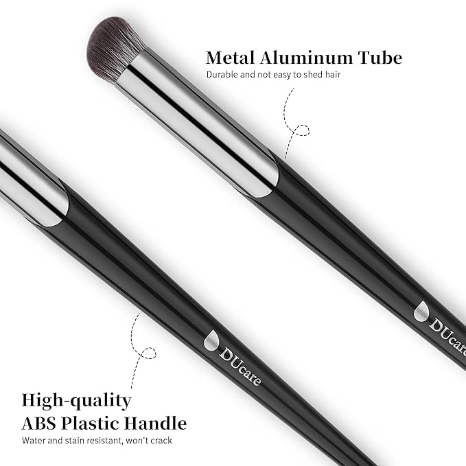 DUcare Concealer Brush Under Eye, Angled Small Nose Contour Brush, Mini Thin Slanted Foundation Dark Circles Puffiness, Puffy Face Eyebrow Eyes, Liquid Cream Blending
