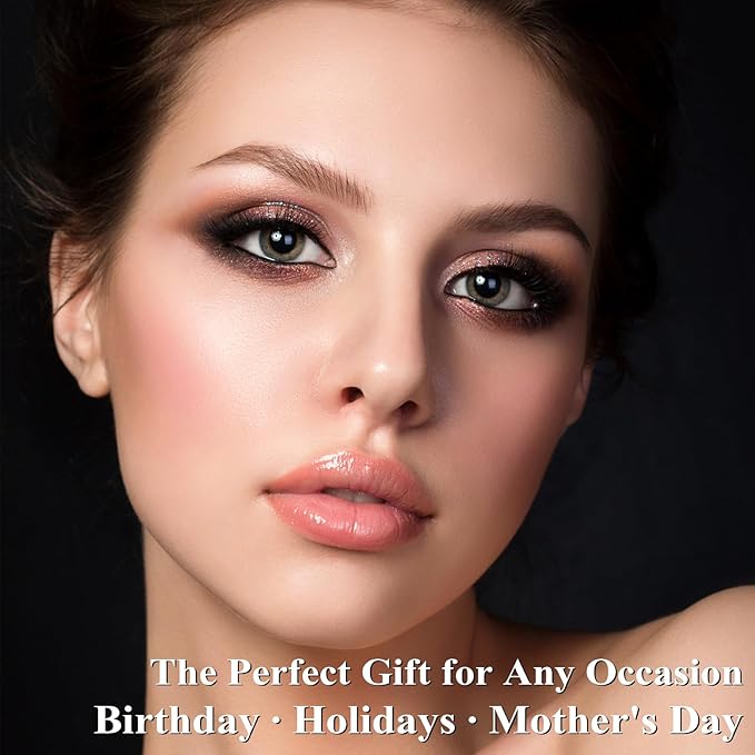 UCANBE All in One Baked Makeup Palette – Eyeshadow, Blush & Bronzer Face Kit, Neutral Pigmented Colors, Travel Size Compact, Full Face Makeup Gift Set for Women