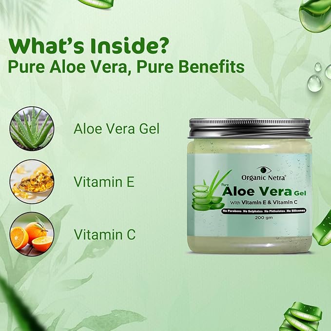 Organic Netra Pure Aloe Vera Gel