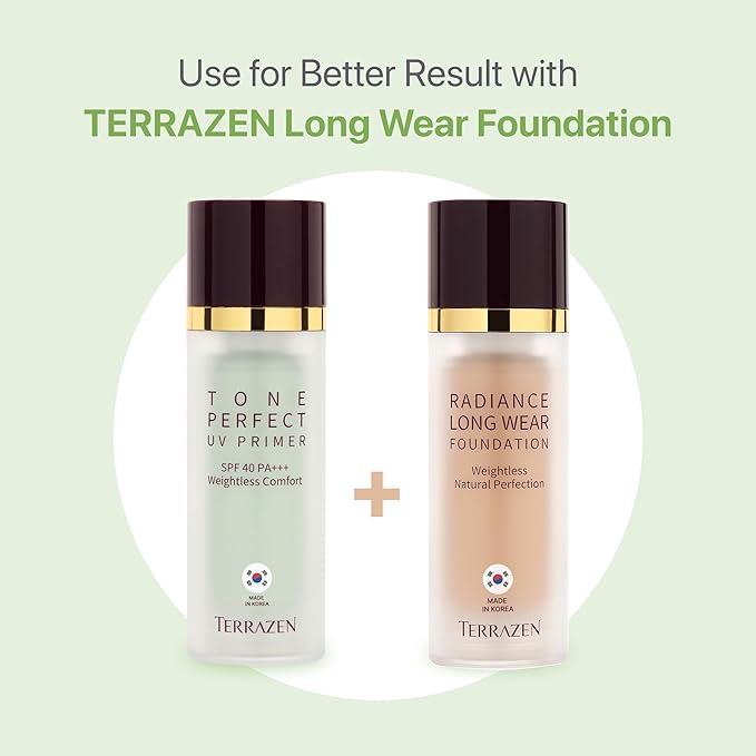 Korean Face Primer 30ml - Korean Makeup & Skincare Lightweight Corrector Base SPF40 Green Cream Corrector - Reduces Redness, Moisturizes for Red, Anti Red, Sensitive Skin with Aloe