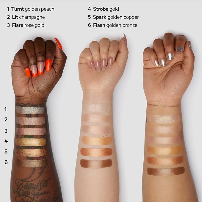 Milk Makeup Highlighter, Strobe (Gold) - 0.21 oz - Dewy Cream Highlighter Stick - Blendable & Buildable - 1,000 Swipes in Every Stick - All Skin Types - Vegan, Talc Free & Cruelty Free