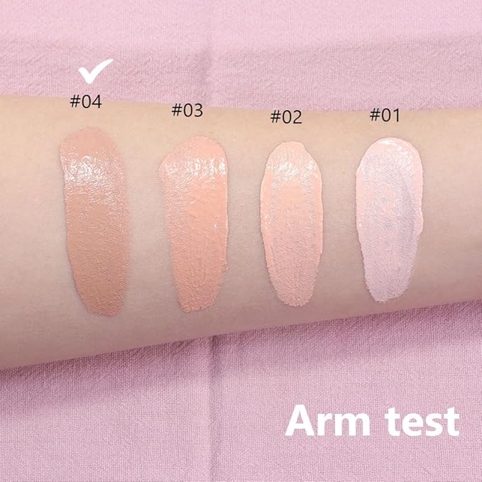 2 Pack Liquid Foundation Cream with Foundation Brush