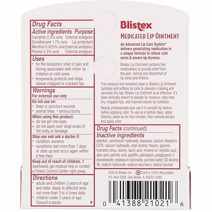 Blistex Lip Oint Bns Size .21z