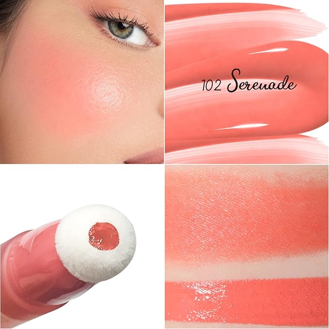 Blush Beauty Wand,Matte Face Blush Contour Wand with