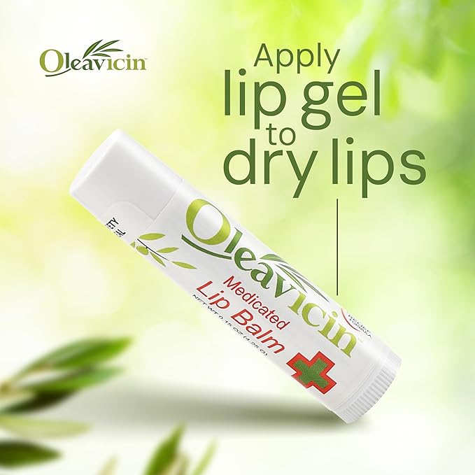 Natural Lip Balm by Oleavicin | Dry Lip Relief | Patented Moisturizing Formula for Chapped Lips | Organic Olive Leaf Extract (3)