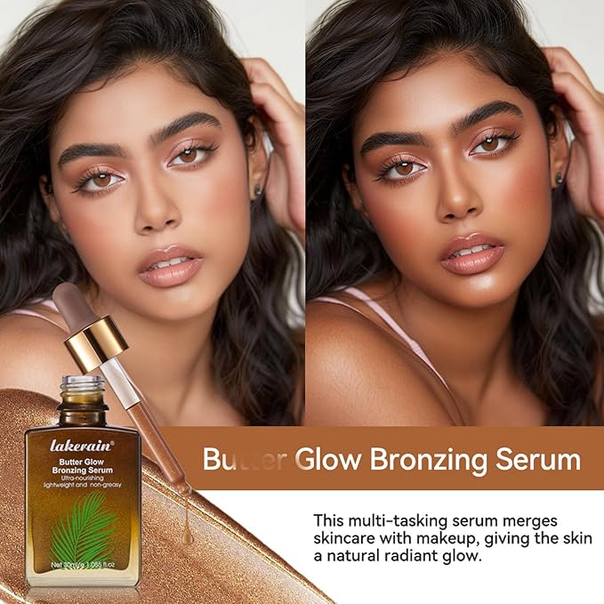Butter Glow Bronzing Serum, Facial Bronzing Serum, Bronzing Drops For Face, Face Bronzing Drops, For Radiant, Natural, Sunkissed Complexion