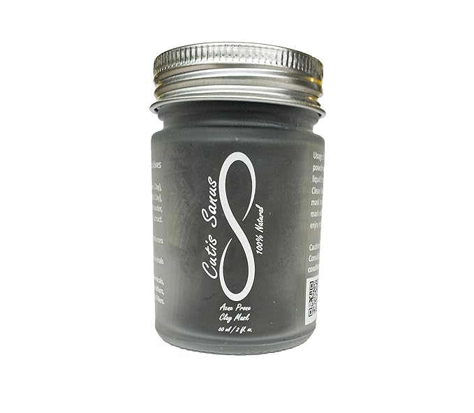 100% Natural Acne Prone Skin Clay Mask 120g All Clay & No Water