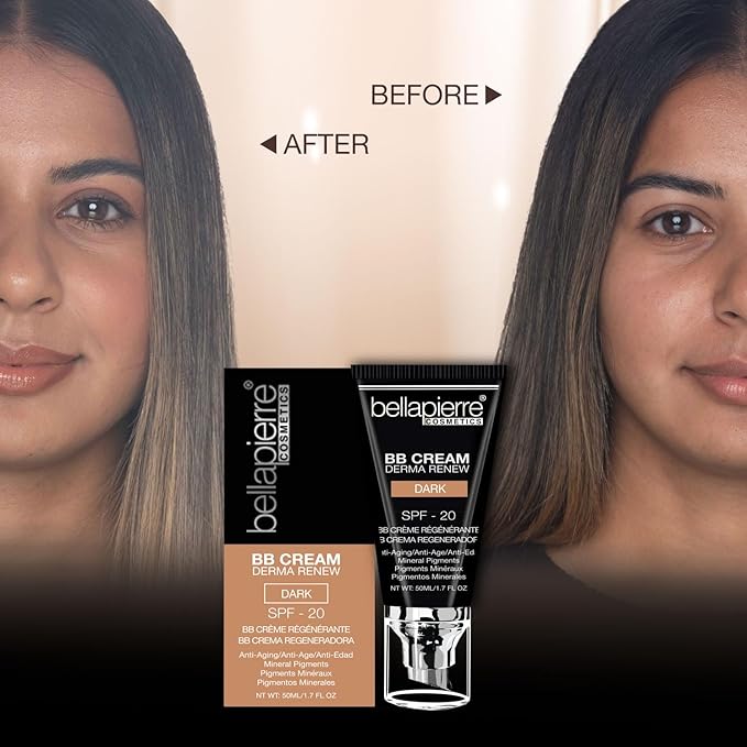 bellapierre BB Cream with SPF 20 - Tinted - Dark 7 Oz