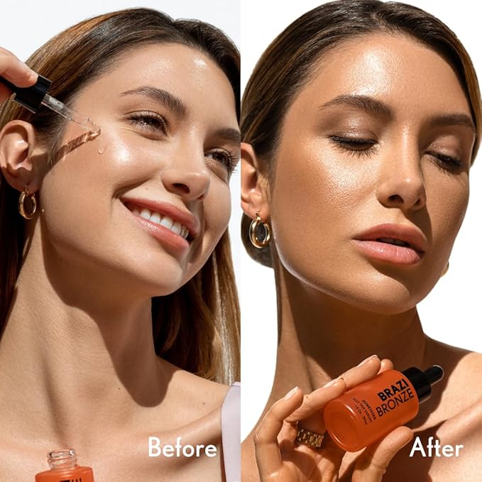 Face Self Tanner Drops, All-Natural