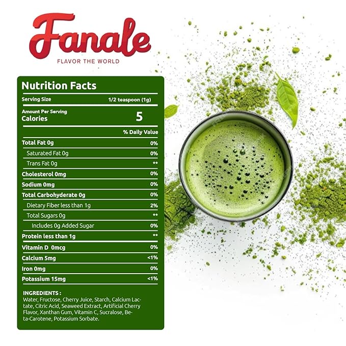 Fanale Premium Japanese Pure Matcha Bubble Tea Flavoring Powder | Perfect for Baking, Smoothies, Desserts and Drinks | Instant Flavoring Powder for Boba Milk Tea - 2.2 Pounds (Pack of 1).