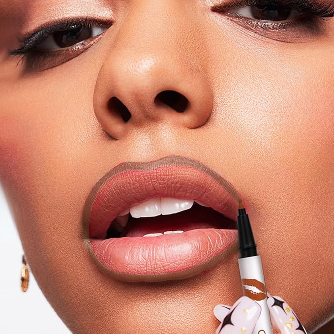 COOL STORY Matte Lip Liner Pencil - Waterproof, Non-Fading, Long-Lasting Plump Effect for Fuller Lips Makeup, Soft & Smooth Texture Easy Glide Lipstick (12#, Pack of 1)