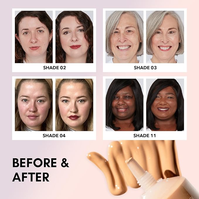 Clover Skin Is In Serum Foundation | Hydrating Face Serum, Lightweight Foundation, Cruelty-Free & Vegan | With Squalane And Sunflower Seed Wax | 30 ml - Shade 06 (Medium)