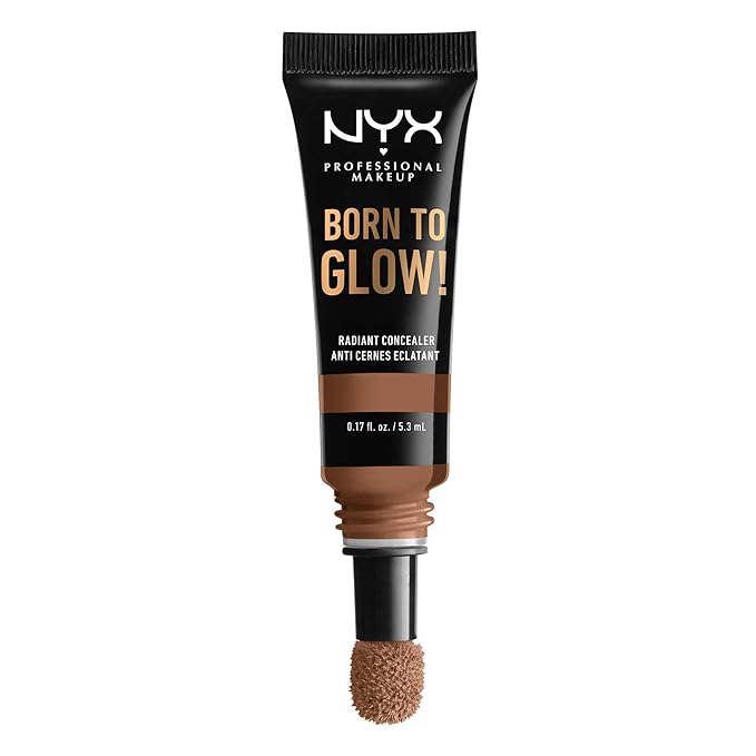 NYX PROFESSIONAL MAKEUP Born To Glow Radiant Concealer, Medium Coverage - Warm Caramel