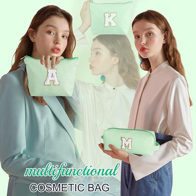 Yoolife initial makeup bag for