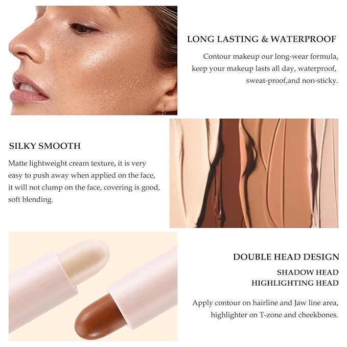 Boobeen Highlight and Contour Stick Dual-ended Contouring Cream