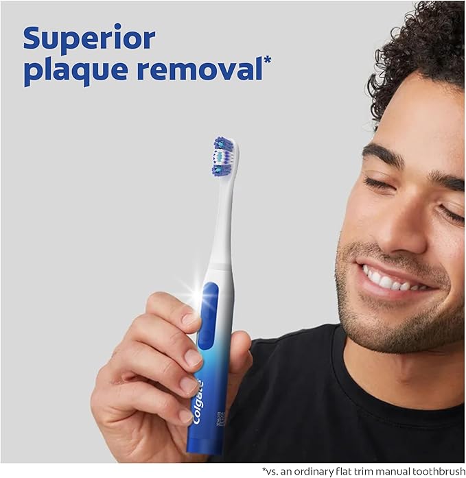 Colgate 360 Deep Clean Battery Powered Toothbrush Replacement Heads, Soft, 2 Pack