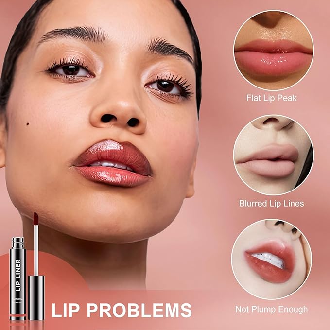 OETUIOW Lip Stain - All Day Lip Stain Peel Off, Naturally Moisturizing Lightweight Glow-Boosting Non-Sticky, Vegan Lip Makeup Gift for Her (Rose)