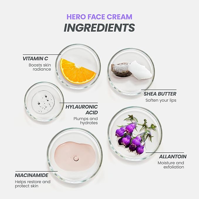 Wonderskin Purevoc Hero Face Cream, Anti Wrinkle Moisturizing Face Cream, Hydrating Face Moisturizer for Women & Men, Anti Aging Face Moisturizer, Daily Facial Moisturizer for Dry Skin