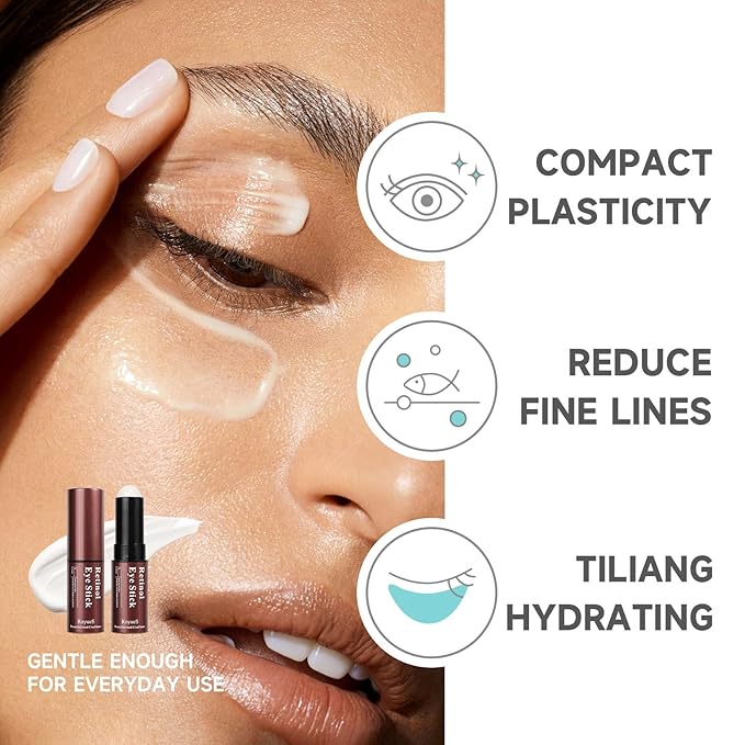 Retinol Eye Stick Retinol Eye Cream for Dark Circles and Puffiness Under Eye Cream Anti Aging Hydrates Moisturises Reduces Fine Lines Rejuvenates Skin