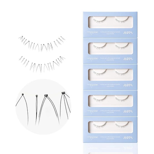 EYEME Eyelash x Artist Collaboration NO.U21 Under – 5 Set Pack, Lightweight False Eyelashes for a Natural Underlash Look, Soft Lashes for Lower Lash Styling, Glue Not Included, K-Beauty