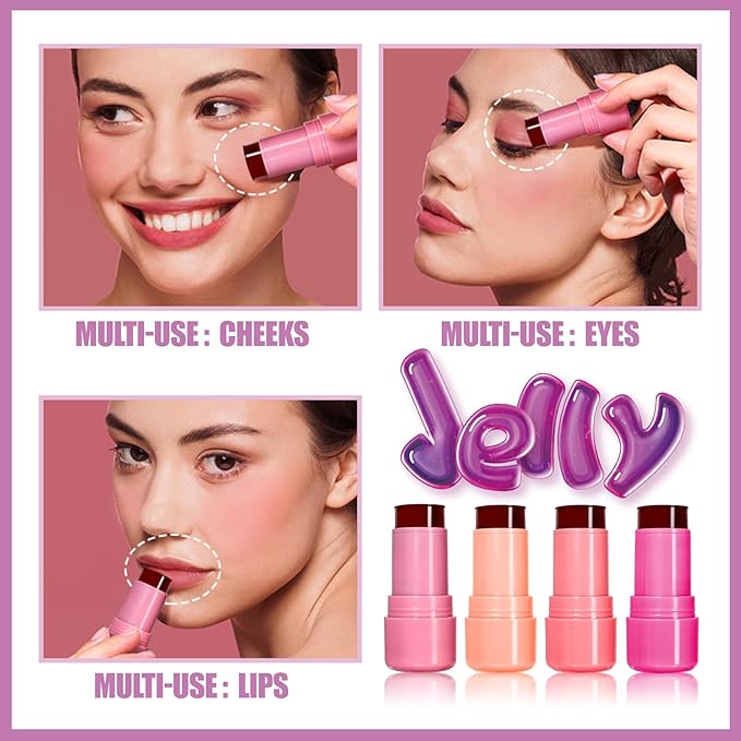 Milk Jelly Blush, Cooling Water Milk Jelly Tint, Makeup, 02