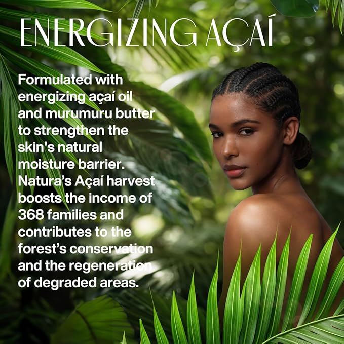 Natura - Ekos Açaí Hand Cream - Anti-Dullness Hand Balm - Recharge the Skin - Fast Absorption - Skin Moisturizer - Vegan Skin Care - Brazilian Beauty Secrets - Self Care & Body Care - 1.41oz (40g)