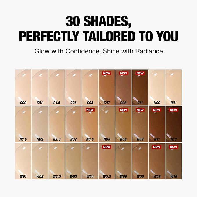 TFIT Radiance Fit Serum Foundation - Flawless Coverage, Dewy finish, Long-lasting Waterproof and sweatproof,Lightweight,Creamy Natural,1.05 Oz. (W5.5 Tawny, 1.05 Oz.)