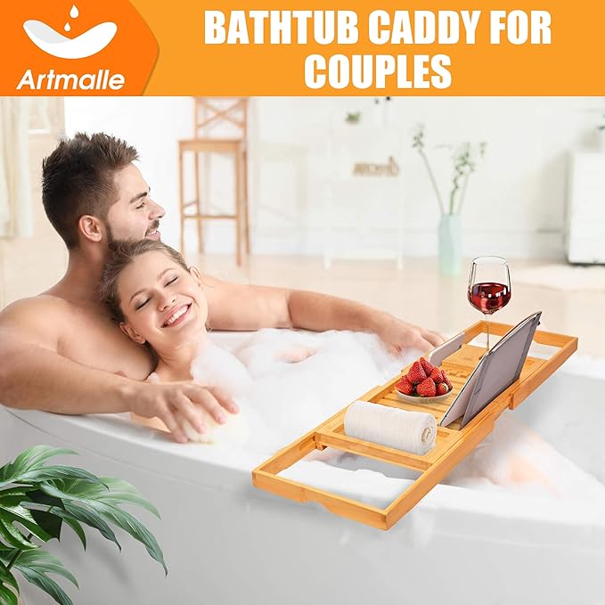 Artmalle luxury bathtub caddy tray