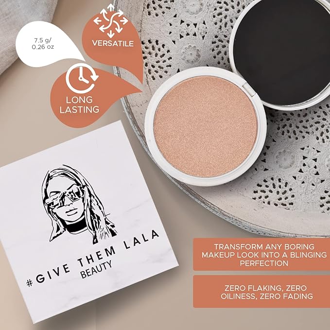 Pressed Highlighter By Give Them Lala- Highly Pigmented USA (Showstopper)