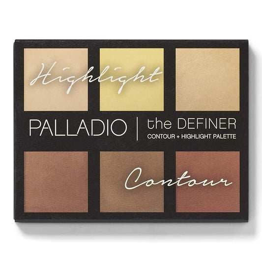 Palladio Definer Contour and Highlight Palette, Perfect for with Mirror