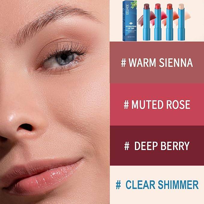 4Pcs Lip Tint Hydrating, Moisturizing Effect