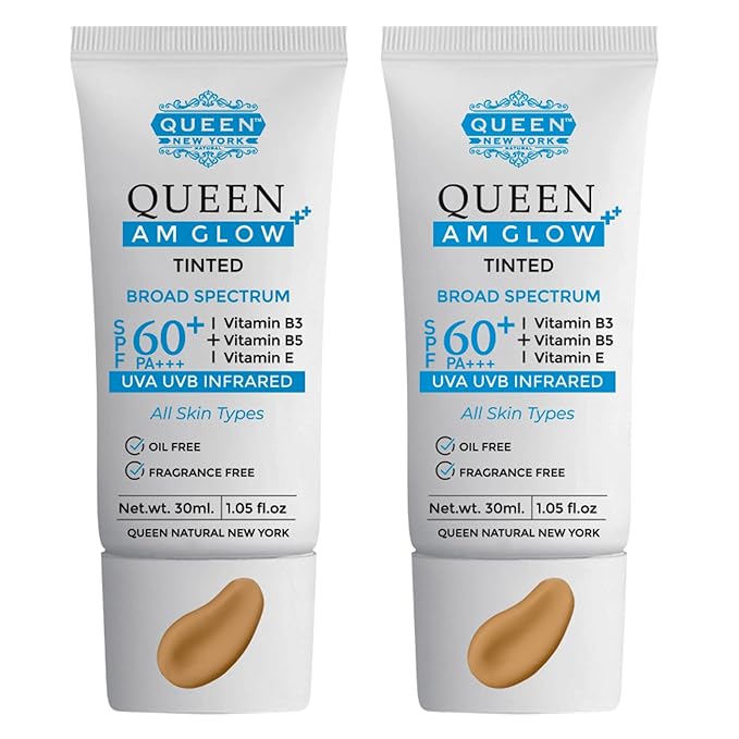 QUEEN AM GLOW | TINTED SunScreen SPF 60 of 2)