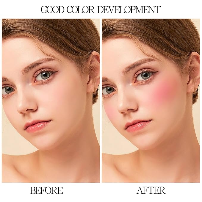 Boobeen Cream Blush Stick, Lightweight Buildable Blush Tint, 0.35 oz