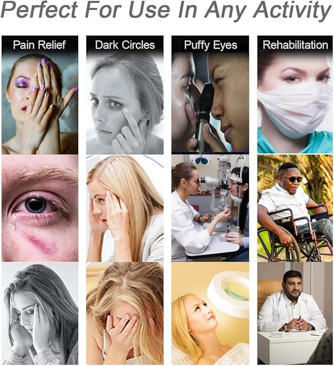 Under Eye Patches for Puffy Eyes, Hot Cold Treatment Cooling Gel Eye Pads Eye Mask for Wrinkles Dark Circles Puffiness Eye Bags，Eye Ice Pack， 6Pair