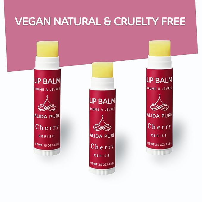 Cherry Lip Balm Collection, Vegan Lip Lips,