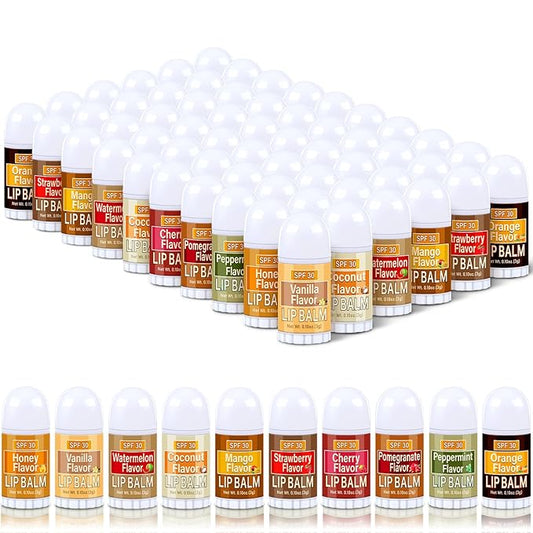 60 Pcs Mini Sunscreen Lip Balms