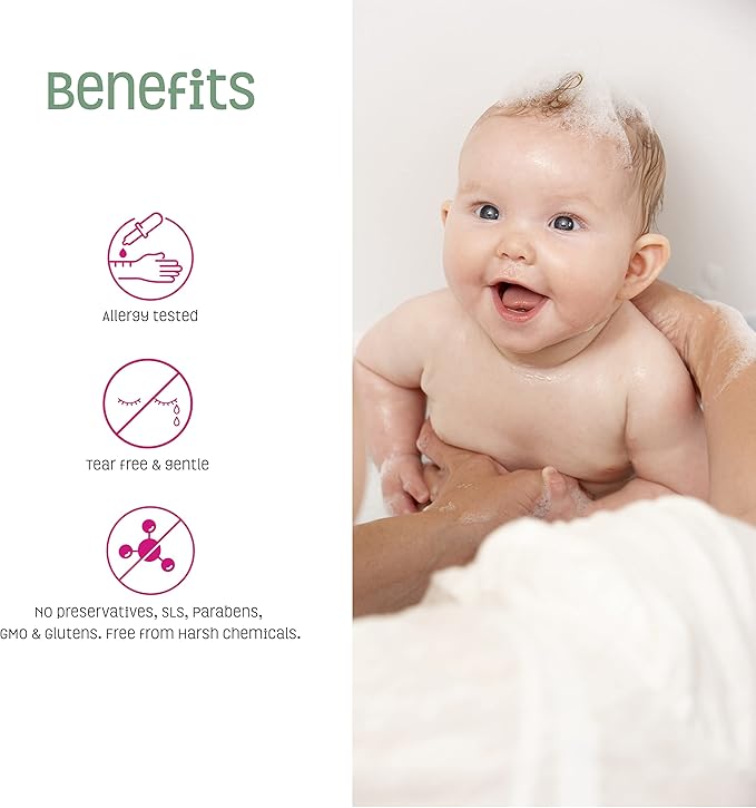 Nature's Baby Conditioner & Detangler - Formulated for Problem and Sensitive Skin - Sulfate Free, No Artificial Fragrances and pH Neutral - Lavender Chamomile 8 oz