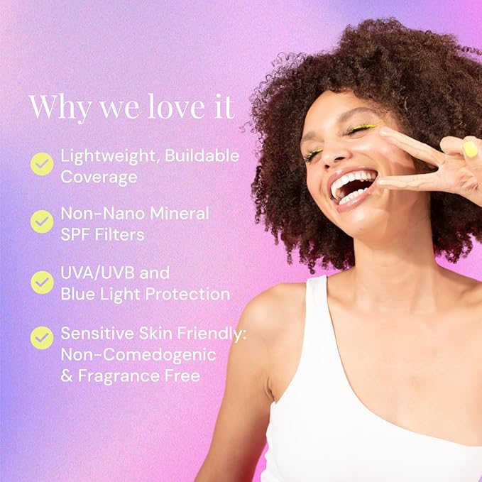 Naked Sundays BeautyScreen™ SPF 50 Mineral Peptide Foundation Tint – 2-in-1 Skin Tint & Mineral Sunscreen | Radiant, Buildable Coverage, Acne-Safe, Infused with Peptides (1 Fair Neutral, 1.01 oz)