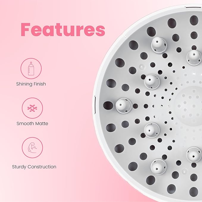 Universal Hair Diffuser “Super Sturdy” 1.7 Inch to 2.6 Inch for Natural Curly and Wavy Hair, Hair Dryer Attachment (Rose Gold)