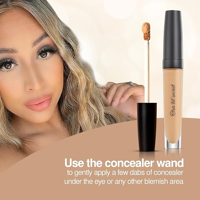Frankie Rose Cosmetics Our Lil’ Secret Concealer – Sweat-Proof & Matte Under Eye Concealer, Long Lasting Concealer Full Coverage For Fine Lines, Dark Circles & Hide Imperfections - Ginger