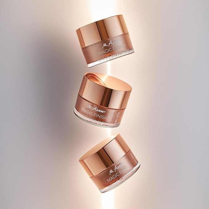 M. Asam MAGIC FINISH Duo Set – Make-Up Mousse (1.01 Fl Oz) & Lipstick Hazelnut Heaven (0.14 Oz), 4in1 Primer, Foundation, Concealer and Powder & Satin Lipstick in creamy-nutty Nude Shade