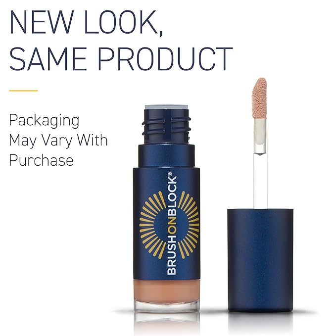 Brush On Block Sun Shine Protective Lip Oil SPF 30, Mineral Protection from UVA/UVB & Blue Light, Hydrating, Cruelty-Free, Gluten-Free, & Vegan, Nude