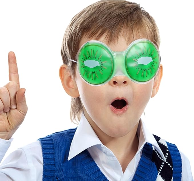 Beavorty 3pcs Sleep mask Eye mask Sleeping mask face mask Cucumbers Gel ice Cooling mask Cooling Eye Pads Eye Cooling mask Kids Cooling Masks Eye Patch Child Cold PVC