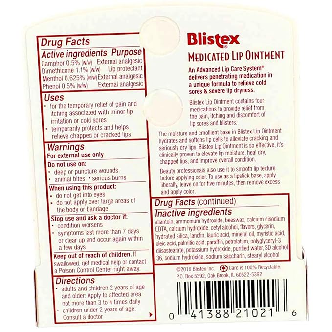 Blistex Lip Oint Bns Size .21z