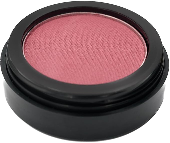 Mauvewood Deep Dark Pink Rose Blush Pressed Cheek Color Powder, Talc & Paraben Free, 4 Grams, No Animal Testing & Cruelty Free