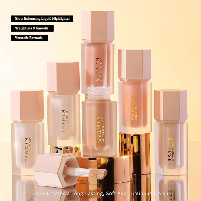 KIMUSE Soft Natural Glow Liquid Filter, Weightless, Long-Wearing, Illuminator Makeup