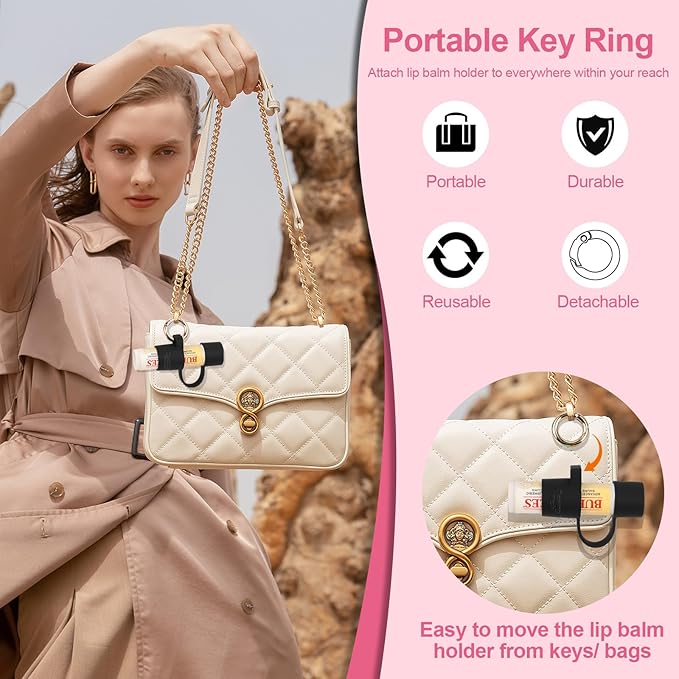 Desing Wish Silicone Lip Balm Holder Lanyard