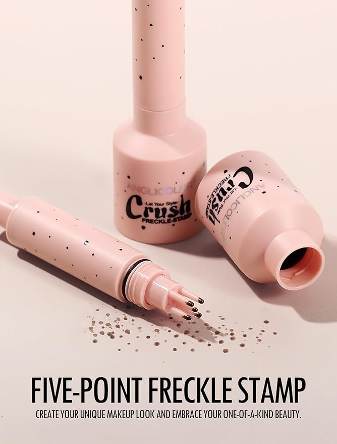 Faux Freckle Pen, Fake Freckle Stamp, Long Lasting, Waterproof, Smudge-proof, Transfer-proof, Natural Sun-kissed Makeup, Suitable for All Skin Types, Vegan & Cruelty-Free (02#Medium, 1.5g)